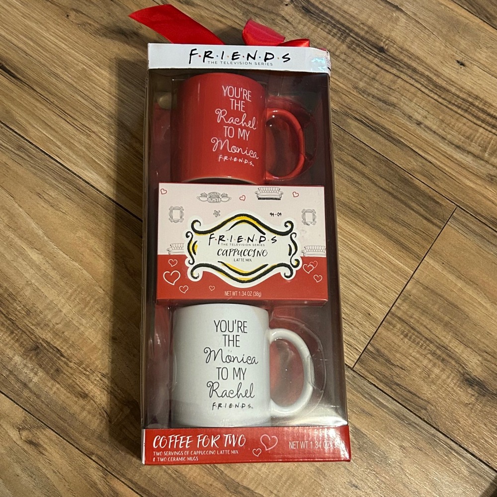 FRIENDS TV Show Series‎ Coffee Mug Set You're The Rachel To My Monica Cappuccino